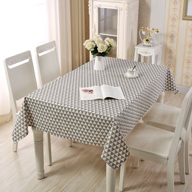 tablecloth simple pastoral Plaid geometric rectangular tea table tablecloth tablecloth manufacturers