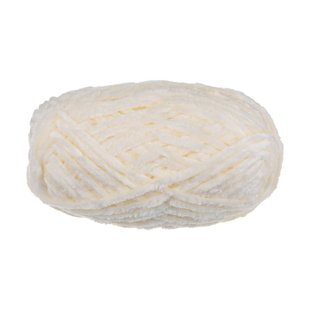 Unique Bargains Fil de Velours Chenille Super Volumineux en Polyester avec Perles, 87 Yards
