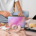 thumbnail image 2 of Makeup Bag - Fun Rainbow Pink Cosmetic Bag Portable Travel Toiletry Bag for Women Small Make Up Organizer Bag Zipper Pouch Travel Essentials, 2 of 8