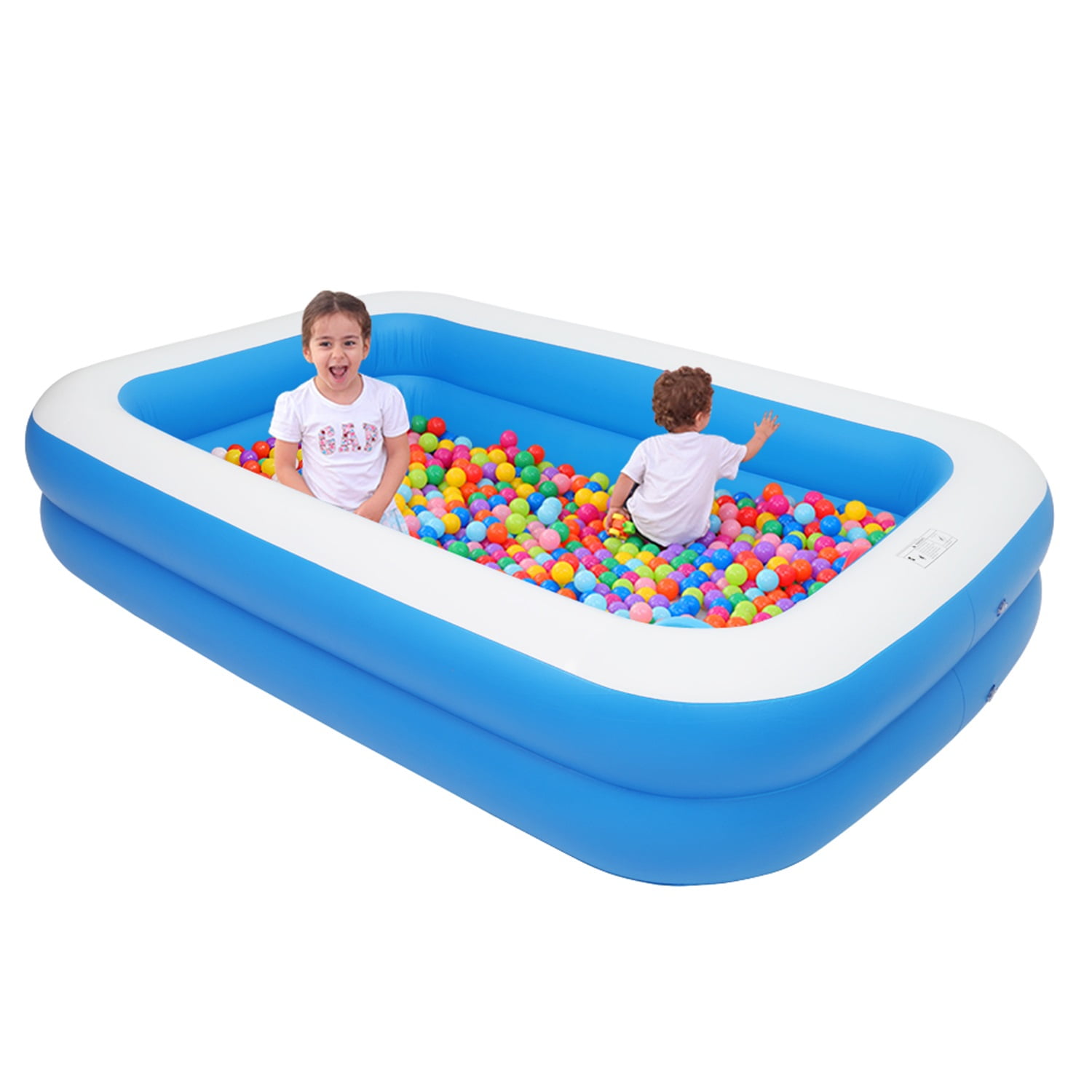 CIPACHO 102" Inflatable Swim Pool for Kids, X-Large Backyard Water Fun Park Pools, Blue