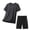 Gray, variant on jobturf Men's 2 Piece Set Quick Dry Short Sleeve T-Shirt and Zipper Pocket Shorts Workout Sets Summer Plus Size Tracksuit M-5XL