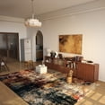 thumbnail image 4 of Modern Abstract 5x7 Area Rugs for Living Room, Washable Bedroom Rug Soft Non Slip Low Pile, Faux Wool Contemporary Carpet for Indoor Floor Decor Home Office Dining Room,Red/Multi, 4 of 11