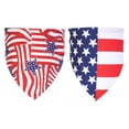 thumbnail image 2 of American Flag Dog Bandana 4th of July Dog Bandanas Reversible Triangle Patriotic Bandanas for Medium and Large Dogs Pets (A+B,2pc), 2 of 6