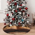 thumbnail image 5 of Sikiie Vintage Family History Book 30-48 inches {designName} Print Christmas Tree Skirt Snowman Xmas Tree Skirt with Edge Christmas Decorations for Holiday Party-48", 5 of 7