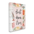 thumbnail image 3 of Stupell Industries Best Mom Ever Floral Family Holiday Painting Gallery Wrapped Canvas Print Wall Art, 3 of 5