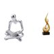 thumbnail image 1 of Estatua De Fuego De Pensador Abstracto Creativo, Estatuilla Artesanal, Escultura, Adorno, Recuerdo De Resina, Llama, Arte Moderno Para Sala De Estar, Gabinete, Decoración Interior, 1 of 8
