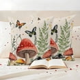 thumbnail image 4 of Outdoor Pillow Covers Pack of 2, Farm Mushroom Butterfly Star Waterproof Throw Pillowcase Cushion Cases, Leaves Herbs Retro Linen Decorative Pillow Cover for Couch Sofa Home Bed Patio, 4 of 9