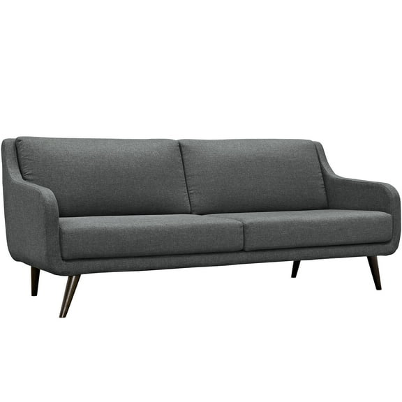Modern Contemporary Urban Design Living Lounge Room Sofa, Grey Gray, Fabric