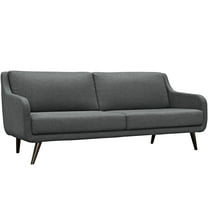 Modern Contemporary Urban Design Living Lounge Room Sofa, Grey Gray, Fabric