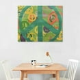 thumbnail image 2 of Orinice Peace Sign Peace Symbols David Brewster Fine Art Aesthetic Poster & Print Wall Painting for Home Decor - Canvas Prints Wall Art Living Room Bedroom Office Wall Decor 16x12in, 2 of 6