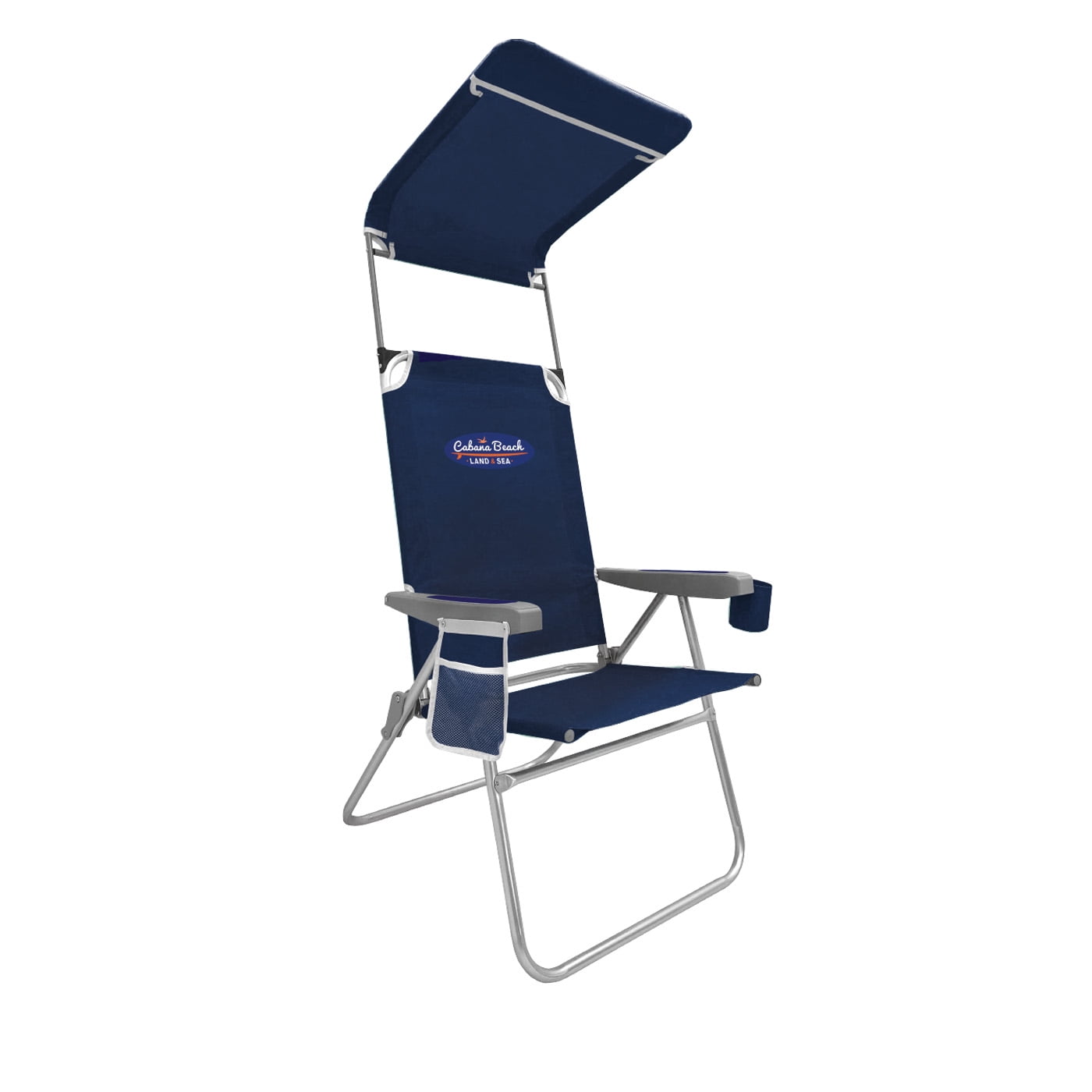 Cabana Beach High Back Beach Chair with Canopy