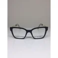 thumbnail image 1 of New Miu Miu VMU 02P Eyeglasses Miu Miu 02P C. 1AB-101 Black w/ Gold 51mm Italy, 1 of 6