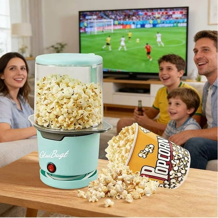 8-Cup Capacity Blue Air Popcorn Maker
