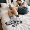 thumbnail image 3 of Funny Father Day Socks for Dad Father Grandpa Brother Men –Novelty Fathers Husband Birthday Gifts–Novelty Fun Crazy Silly Men Sock Christmas Stocking Stuffers, 3 of 7