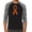 Black / Heather Charcoal, variant on LA Pop Art Men's Raglan Word Art T-Shirt - Ms Ribbon