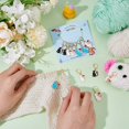 thumbnail image 3 of 24 Pcs Cat Stitch Markers Alloy Enamel Kitten Crochet Stitch Marker Charms Removable Dangle Locking Stitch Marker for Knitting Weaving Sewing Accessories Quilting Jewelry Making DIY Mixed Color, 3 of 6