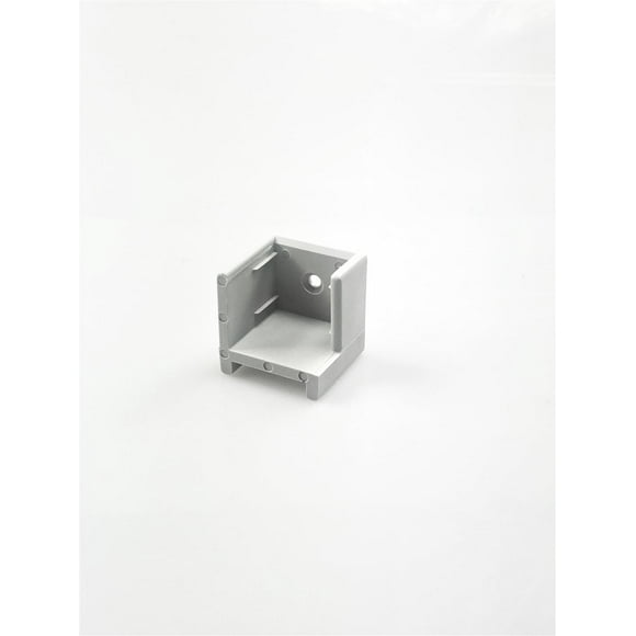 T-H Marine Pontoon Boat Gate Stop DS-1R-DP Designed To Fit 1-1/4 Inch Square Tubing; Right Hinge; Gray; Single; With Ribs