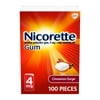 Nicorette Nicotine Gum, Stop Smoking Aids, 4 Mg, Cinnamon Surge, 100 Count