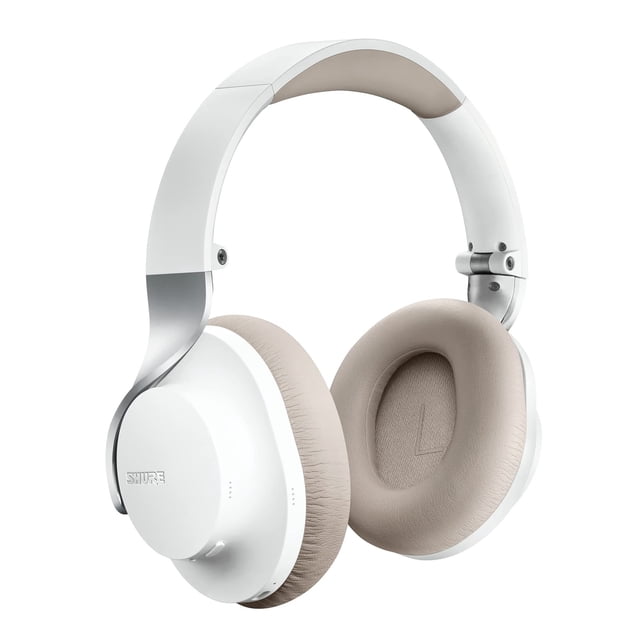 Auriculares inalámbricos con cancelación de ruido Shure Aonic 40 blanco/marrón