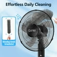 thumbnail image 2 of 2Pack 16" Pedestal Fan with Remote, 3-Speed Oscillating Fan, Adjustable Height and Tilt, 40"- 46" Electric Cooling Portable Fan for Home Office Bedroom Use, 2 of 10