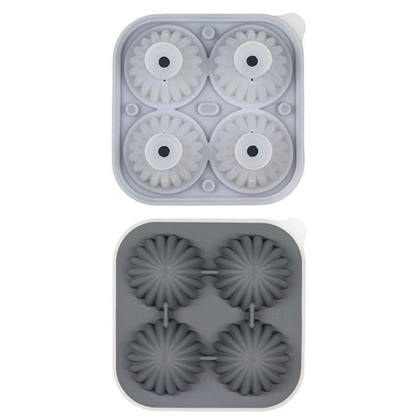 Fiudx Bandeja para Cubitos de Hielo, Material Apto para Uso Alimentario, Diseño de Fácil Liberación, Divertida Rejilla para Hielo con Tapa, Perfecta para Bebidas y Postres, Congelación Rápida, Uso Ve