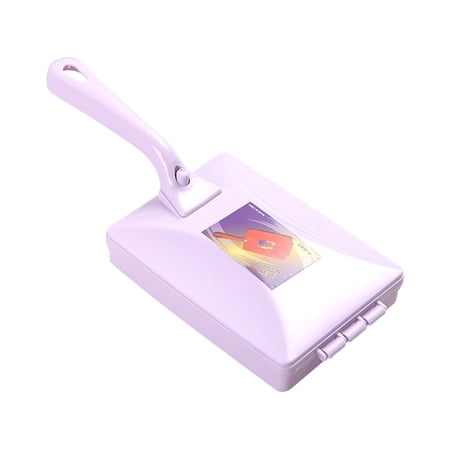 BVXEEP Cleaning Brush Roller Lint Brush Double Roller Lint Brush with Storage Bin Handle Suitable for Sofa Bed Carpet