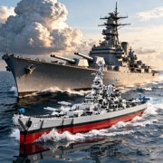 Military Series World War II Battleship Building Kit, 2228 Pieces USS Missouri Compatible with Lego-Military Army Set for Adults WW2, Toy Gift Boat Building Block Model Home Decor