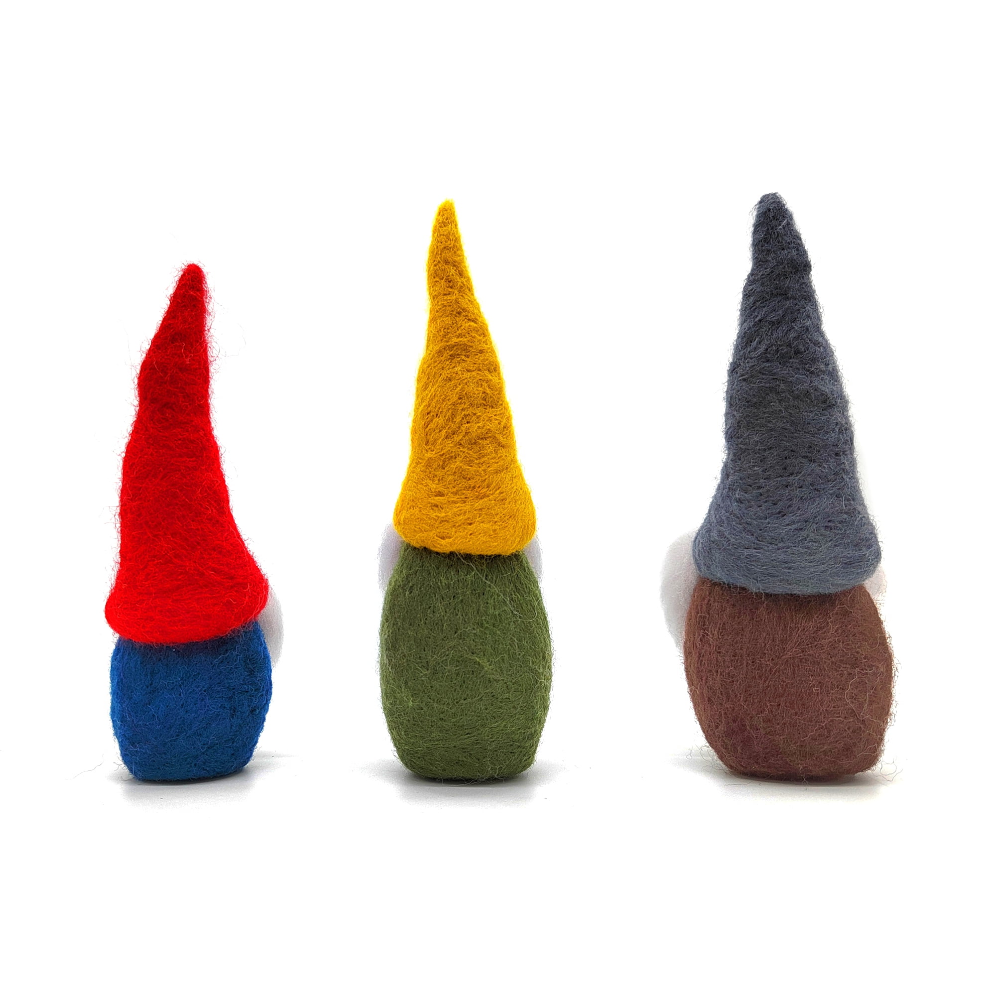 Feltsky 3 Pack Curly Beards Gnomes Needle Felting Kits for Beginners Gift for Mother's Day Birthday
