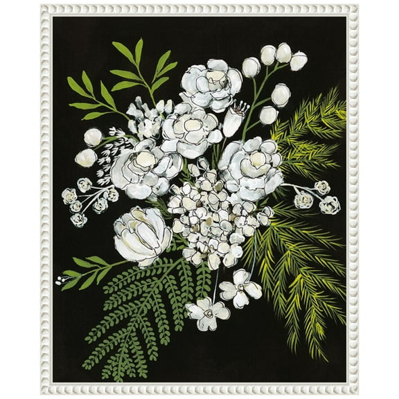 Amanti Art Alabaster Bouquet I Framed Canvas Wall Art Print