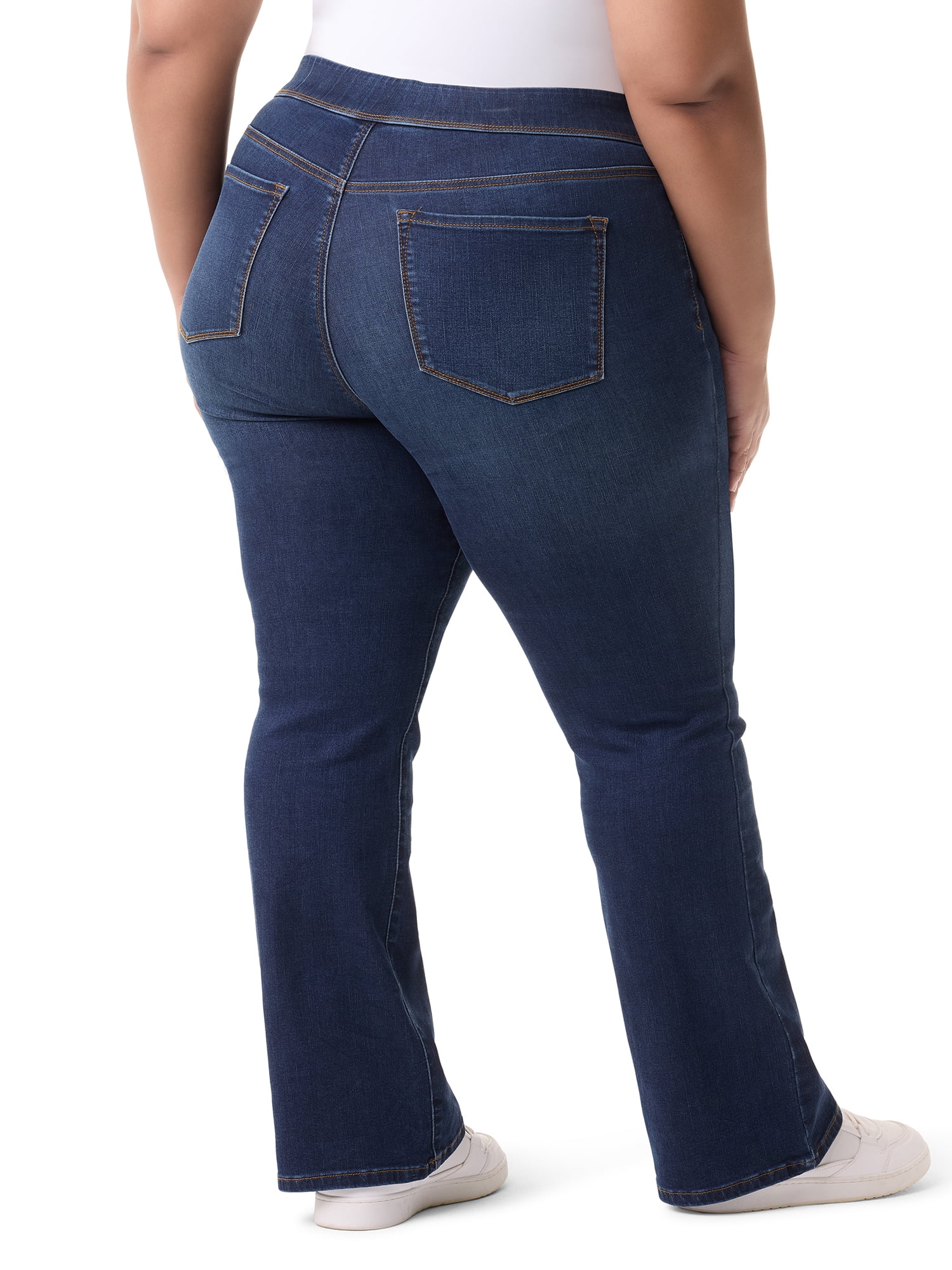 Gloria Vanderbilt Swan Series Women's Plus Pull On Bootcut Jeans, Sizes 16W-24W