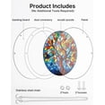 thumbnail image 6 of 83 Pieces Acrylic Puzzles Suncatcher Window Hanging, 6.7 Inch Acrylic Jigsaw Puzzle Suncatcher, Acrylic Puzzles Garden Decoration for Birthday Mothers Day Gift Home Decor (Tree of Radiant Glass), 6 of 16