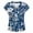 C-Blue477, variant on DHFJKG Womens Satin Top Floral Printed V Neck Short Sleeve T Shirt Loose Fit Casual Dressy Wear Versatile Tops