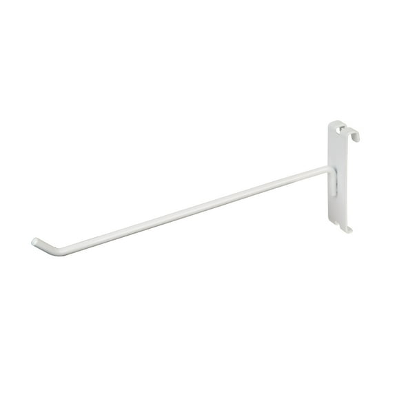 Econoco - WTE/H10 - 10" White Hook for Wire Grid - Sold in Pack of 96