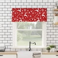 thumbnail image 4 of Curtain Valances for Windows, Christmas Elk Snowflake Christmas Tree Rod Pocket Valance Window Treatments Short Curtains for Kitchen Bathroom Living Room 54 x 18 Inches, 1 Panel, 4 of 6