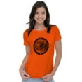 thumbnail image 3 of Wave Compass Ocean Sea Spiritual Womens Fitted Plus Size Graphic Tee Brisco Brands 2X, 3 of 5