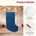 thumbnail image 4 of Lsque Deep Blue Glitter Pattern 18 Inch Christmas Stockings, Festive Holiday Stocking for Christmas Decorations Holiday Decor, 4 of 7