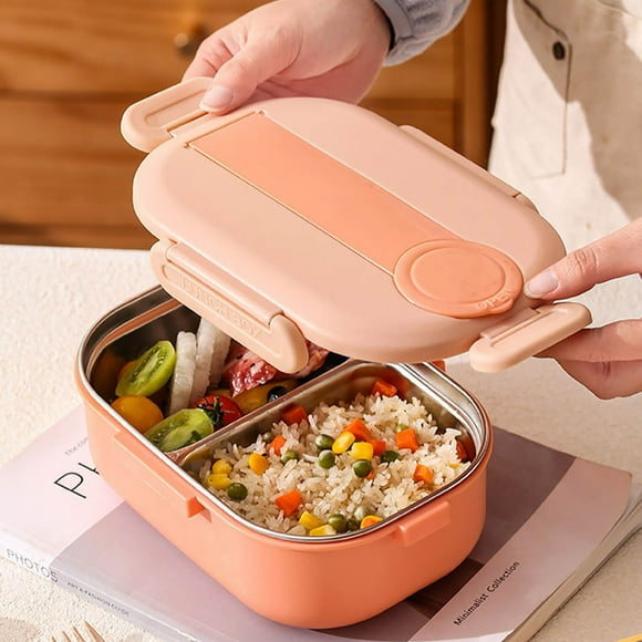 Utensilios de cocina HWRETIE,lonchera de dos centavos para estudiantes,lonchera pequeña con vajilla,contenedor de viaje portátil para comidas escolares