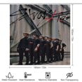 thumbnail image 2 of 4 Piece SKZ Stray Korea Ki Shower Curtain Sets with Rugs, Toilet Lid Cover, Bath Mat and 12 Hooks, Waterproof Shower Curtain Set for Bathroom, 2 of 8