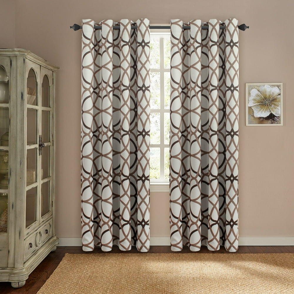 H.Versailtex Thermal Insulated Blackout Window Room Grommet Curtain Drapes-52 Inch Width By 108 ...