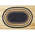 thumbnail image 1 of Earth Rugs 09-079 Lt. Blue-Dark Blue-Mustard Oval Rug, 1 of 1