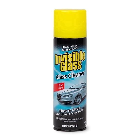 Invisible Glass 91164 Premium Glass and Window Cleaner for Auto and Home Cleans Glass, Windows, Windshields, Navigation Screens, and More, Streak-Free, Ammonia-Free, Tint-Safe, 19 Oz, Pack of 1