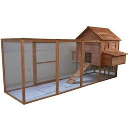 144 In Outdoor Chicken Coop Hen House With Long Run