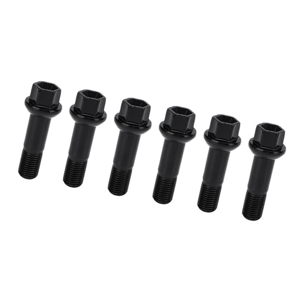 Kit de tuercas y pernos para orejetas de rueda, 20 piezas Tuercas y pernos para orejetas de rueda negras Logre más