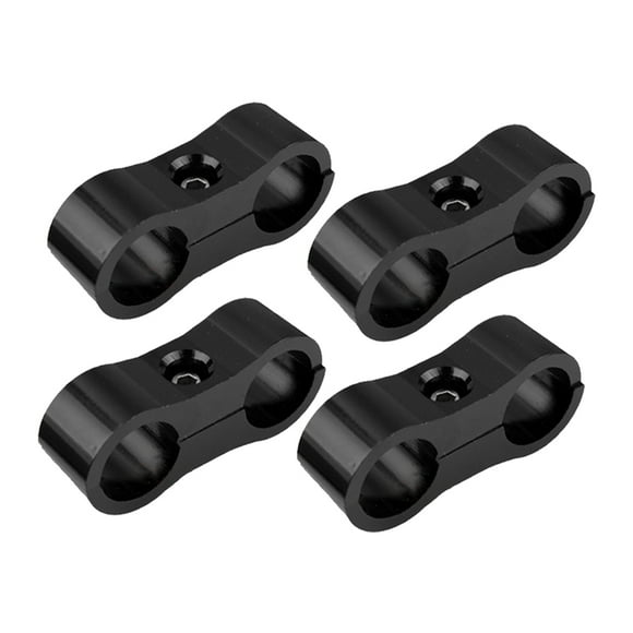 Transemion 4 Pieces Car Hose Separator Clamp Replacement Fitting Adapter Bracket AN10 1Set