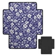 thumbnail image 2 of ZIATUBLES Recliner Chair Covers, Reclining Couch Slipcovers Seat Cushion, Anti-Slip Sofa Cover for Dogs Pets, Washable Furniture Protector, 38.58 x 24.40 Inches, Violet White Hibiscus Floral Print, 2 of 8