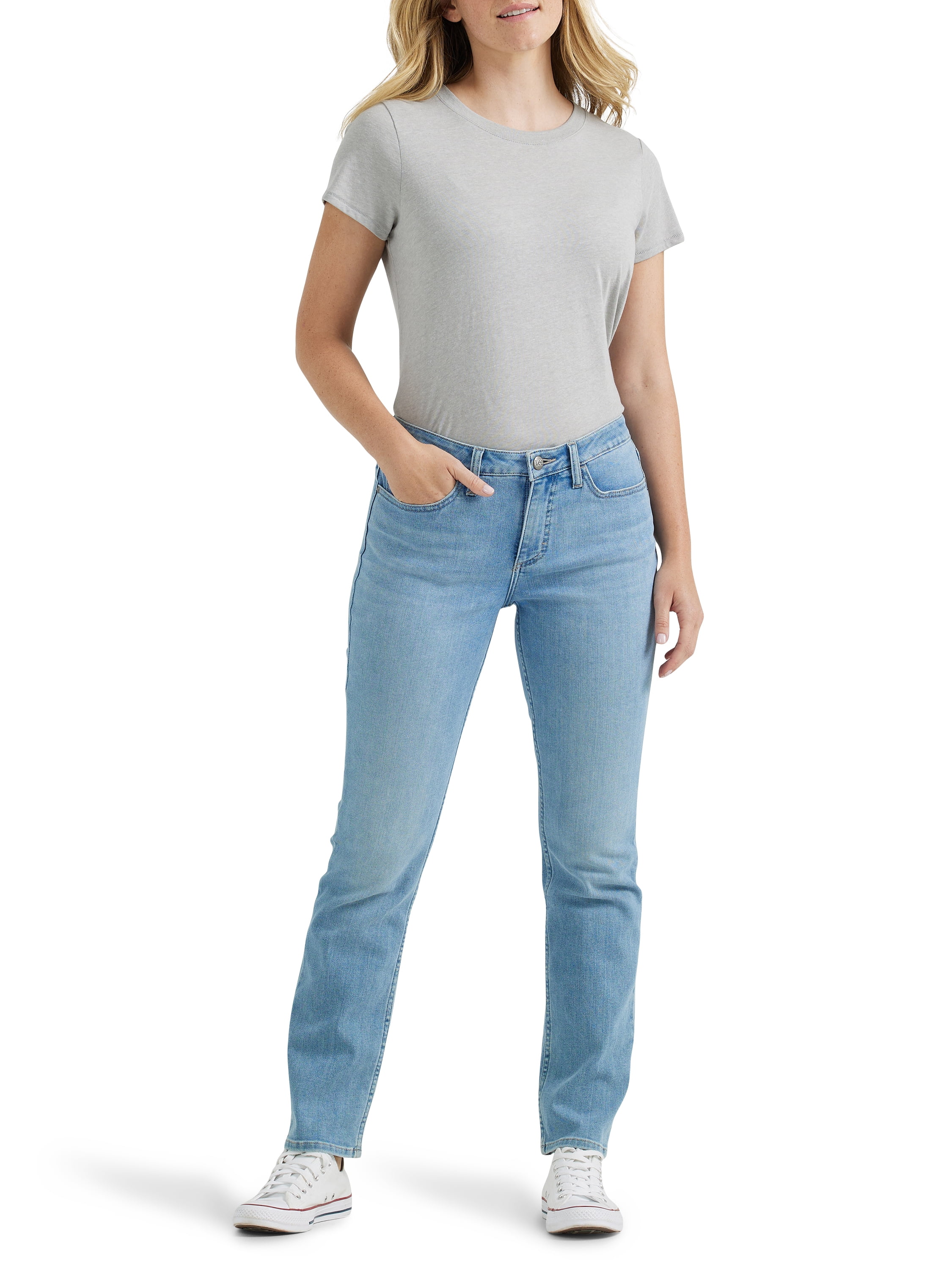 Lee Women's Midrise Straight Jean, Available in 28