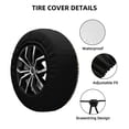 thumbnail image 2 of Gukieu Zebra Print Car Tire Cover, Adjustable Waterproof and Dustproof Tire Protection Cover, Suitable for SUV, Truck, Van-17 inch, 2 of 6