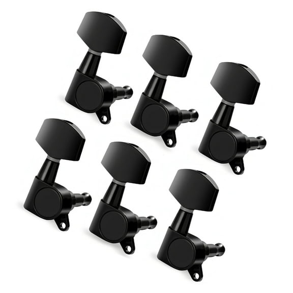 6Pcs Metal Guitar Tunings Pegs Key Tuners Machine Head Knob Guitar String Tunings Peg Guitar Replacement Part Enduring