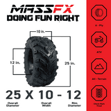 MASSFX 25X8-12 ‚ 25X10-12 MS ATV Tire 4 Set Front Rear 6PLY rating MASSFX 25X8-12 ‚ 25X10-12 MS ATV Tire 4 Set Front Rear 6PLY rating Sansujyuku sansujyuku.com