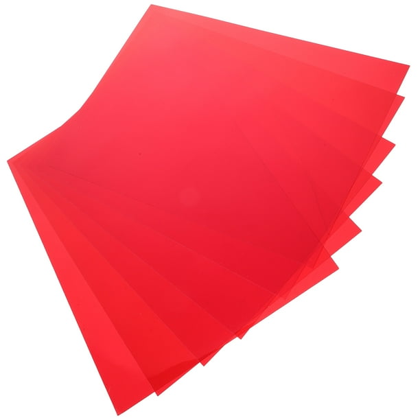 COSMOBETTY 6Ud Láminas De Rojo Acrílico Para Fotografía Con Transmisión Y Corrección De Color